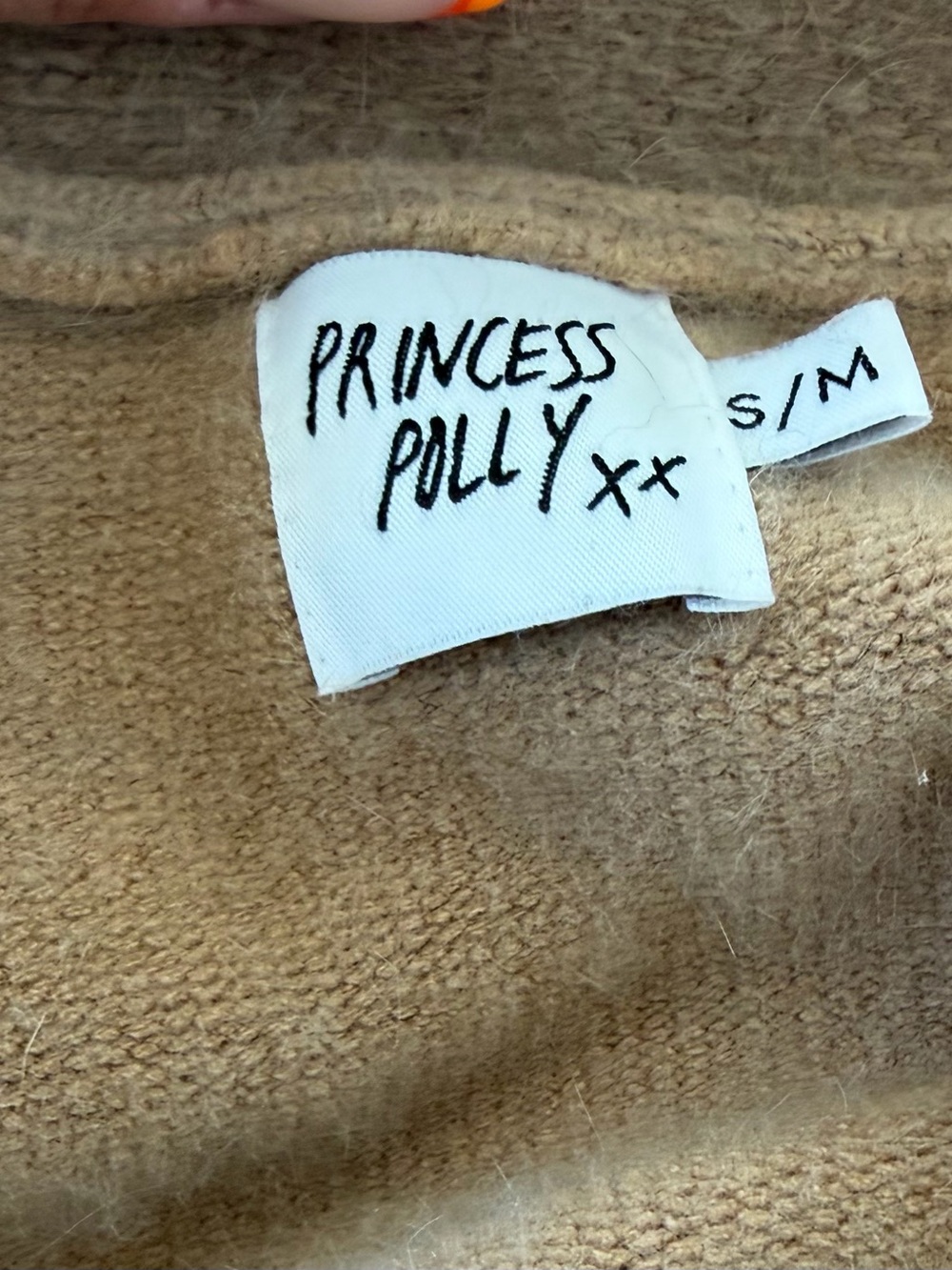 Princess Polly Taupe Button-Front V-Neck Cardigan - Cashmere - Picture 2 of 2